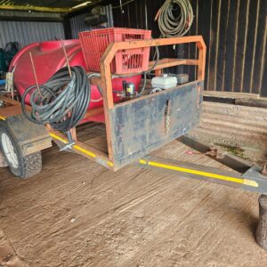 Honda GX160 fire cart in excellent condition. Tow‑ready “hook & go” firefighting unit. R24 000 + VAT. Ideal for veld/farm fire readiness. Farmquip.co.za